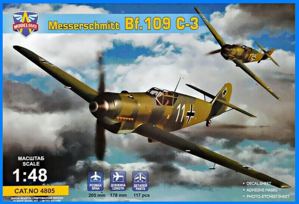 1/48 Modelsvit Messerschmitt Bf.109 C-3 - Squadron.com