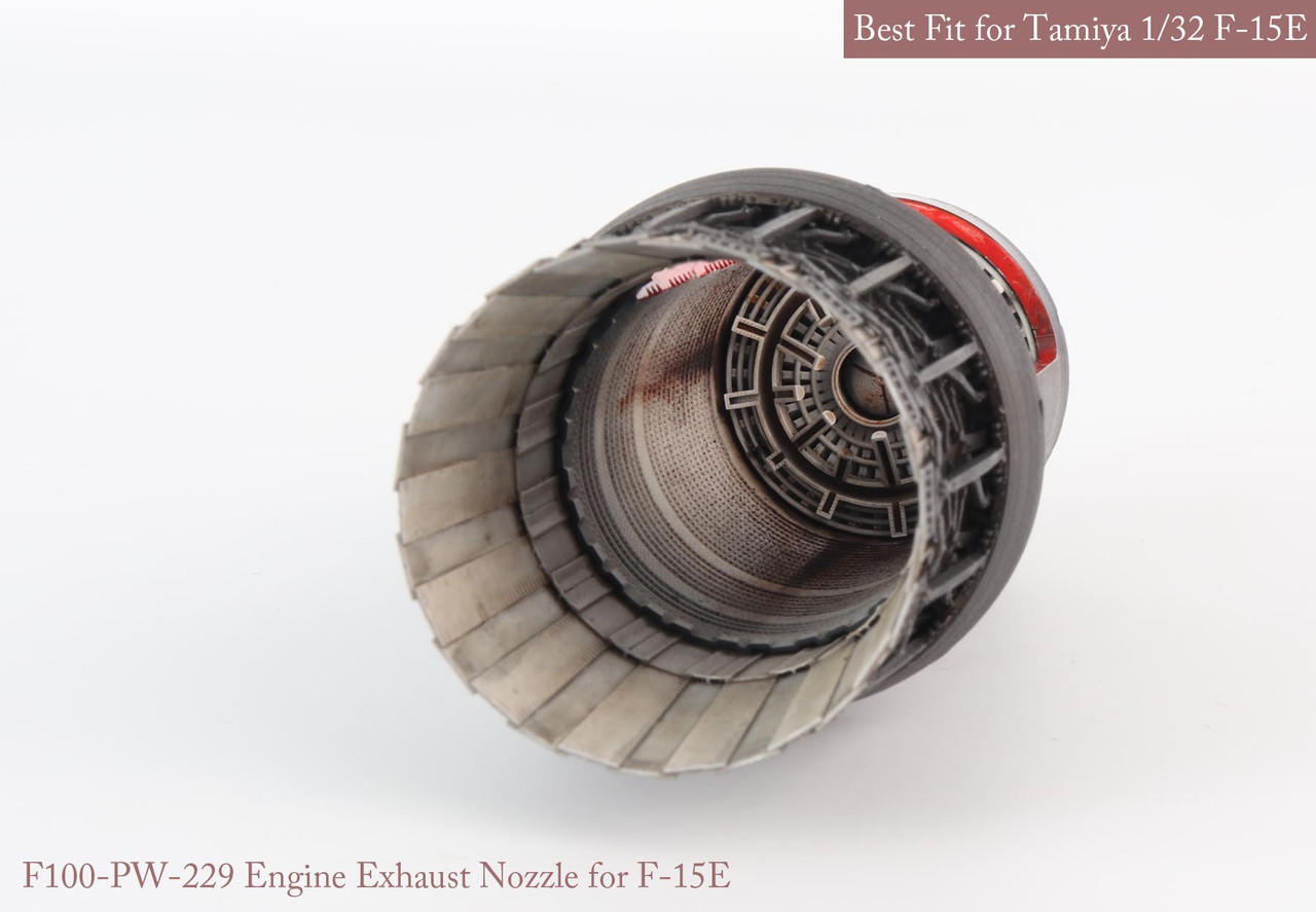 A&K M60VN (FORTRESS type Fチューン）セット 1/32 KA Models [SE] F-15 C/D/E/K P&W EXHAUST NOZZLE & AFTER BURNER