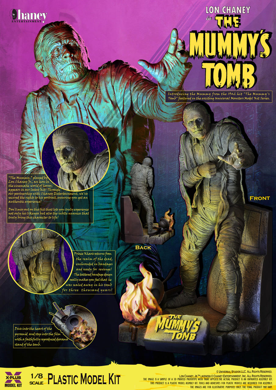 エクスプラス　The Mummy's Tomb ミイラ プラモデル完成品 1/8 X-Plus The Mummy Plastic Model Kit - Squadron.com