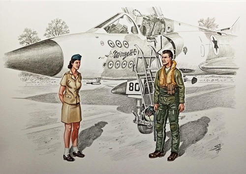1/72 CMK IAF Mirage IIICJ Pilot & Female Ground Crew - Squadron.com