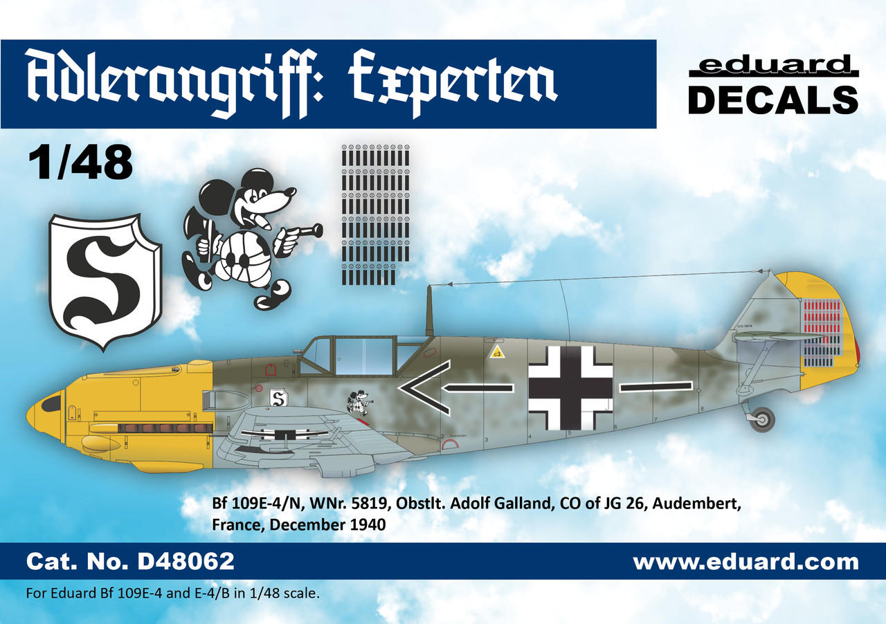 1/48 Eduard Decal ADLERANGRIFF: Experten for Eduard - Squadron.com