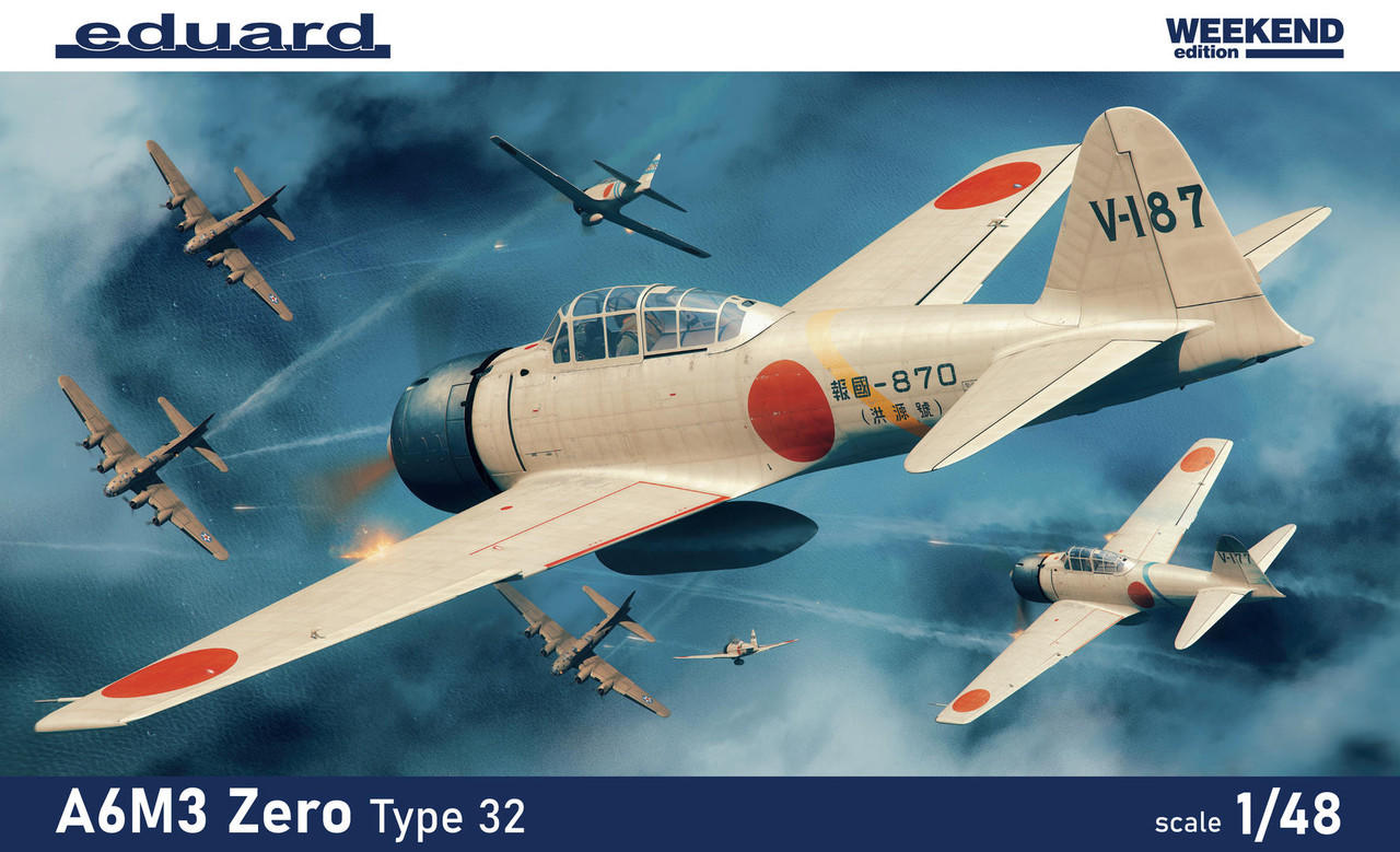 デュマスエアクラフト A6M3 ZERO 1/48 Eduard A6M3 Zero Type 32 Weekend Edition - Squadron.com