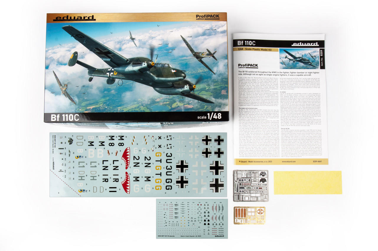 エデュアルド　1:48 11145 BF110C/D エデュアルド 1:48 11145 BF110C/D Bf 110C/D ADLERTAG Limited