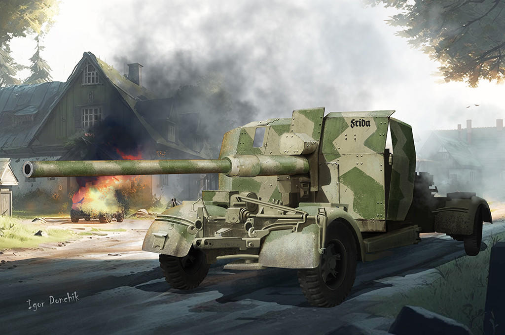 ドイツ　88mm砲　Flak41 プラモデル 1/35 Trumpeter 8.8cm Flak 41 Gun Plastic Model Kit - Squadron.com