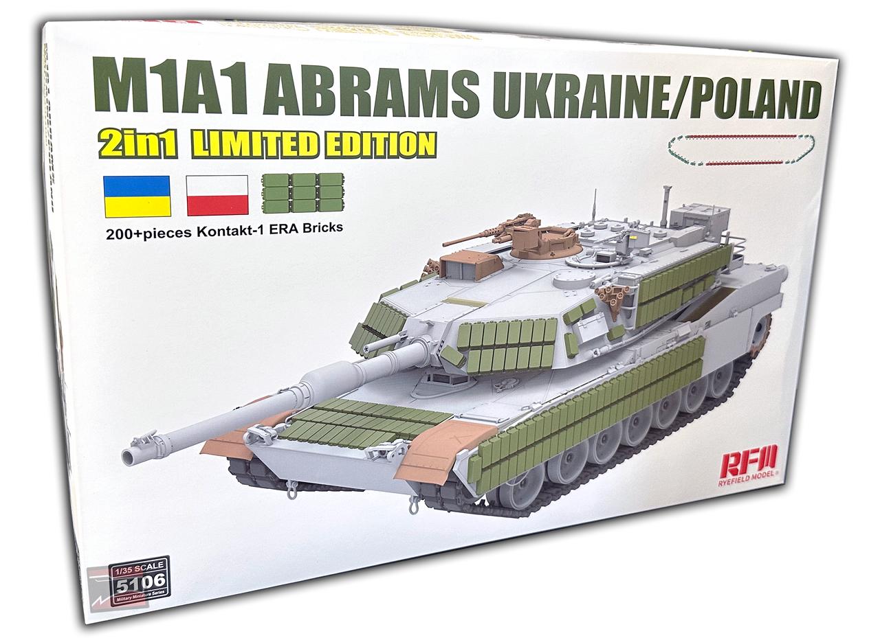 1/35 Ryefield M1A1 Abrams Ukraine / Poland - Squadron.com
