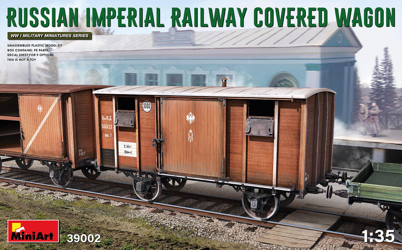 RAILWAY COVERED GOODS WAGON 18t NTV TYPE Miniart 35288 1/35ème