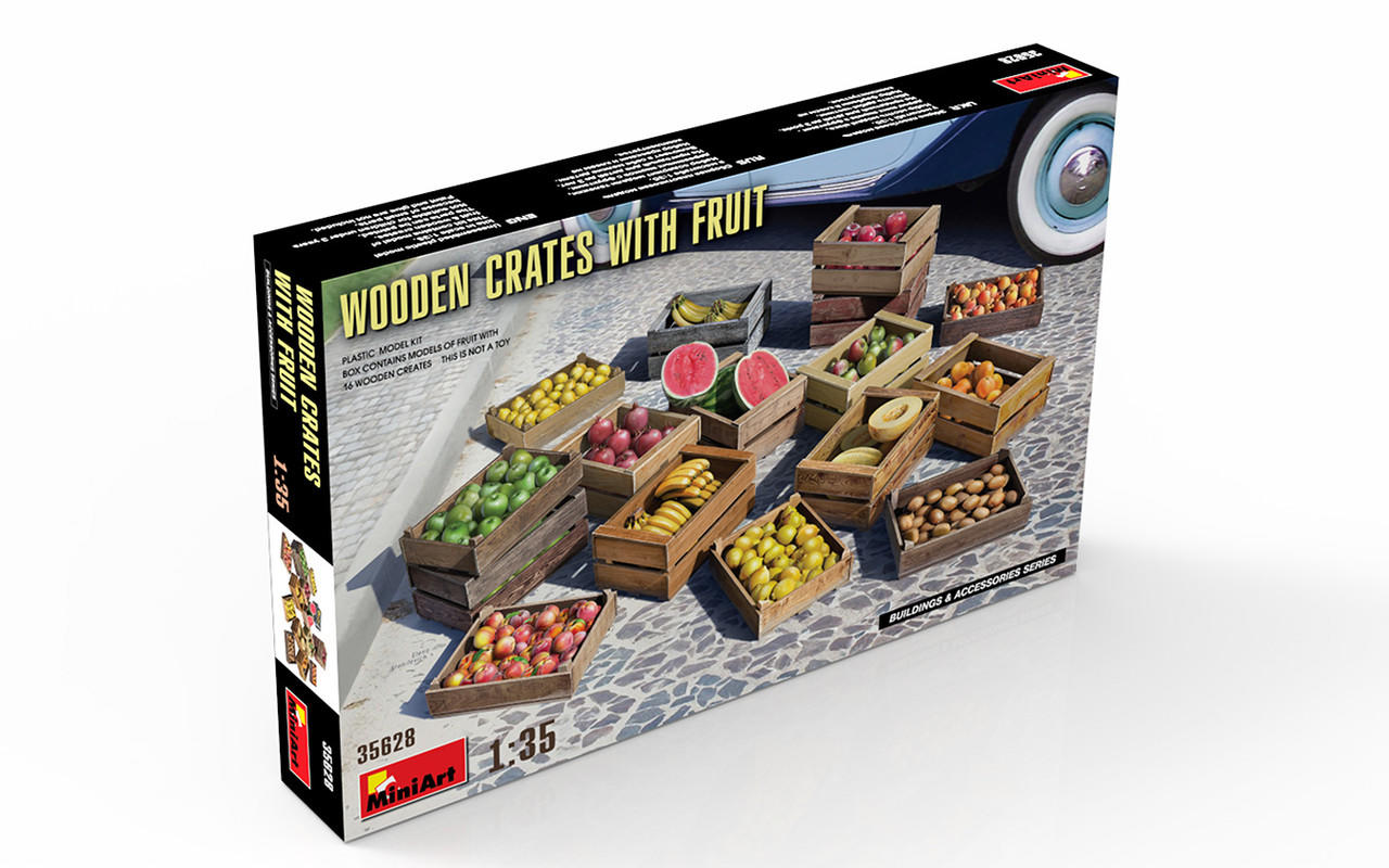 1/35 Miniart Wooden Crates with Fruit - Squadron.com