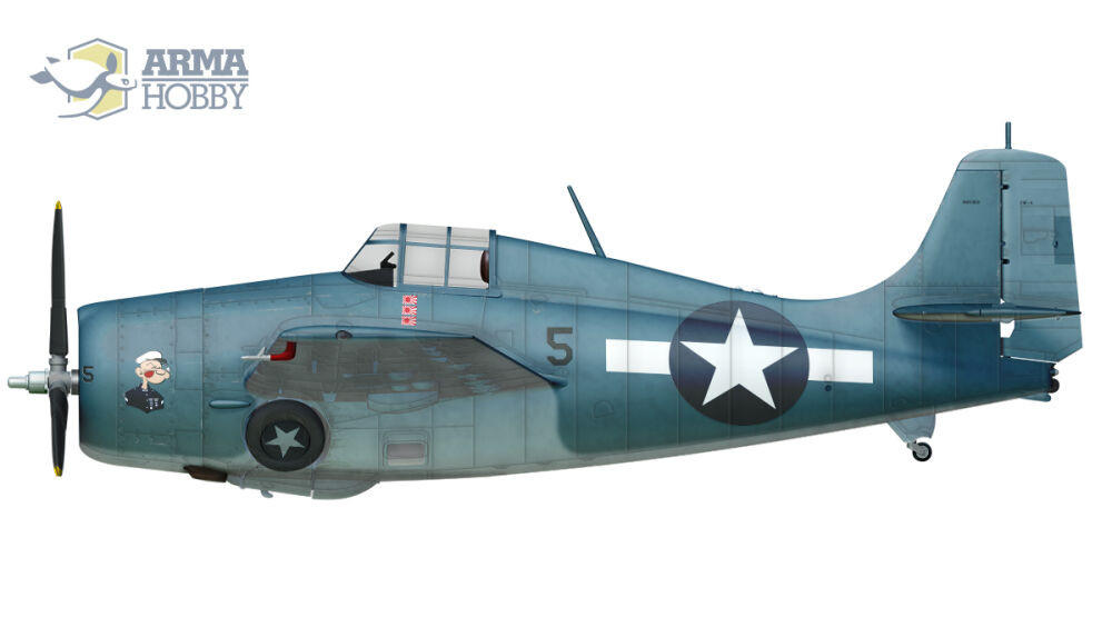 USN f4 F-4 Wildcat W /キャリアデッキ　プラモデル1/72 ARM70048 1:72 Arma Hobby F4F-4 Wildcat - Sprue Brothers
