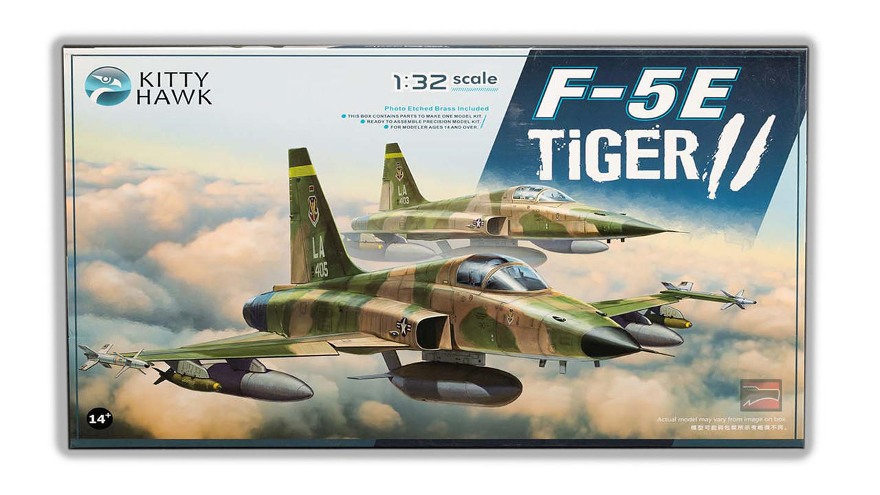 1/32 Kitty Hawk F-5E Tiger II Plastic Model Kit - Squadron.com
