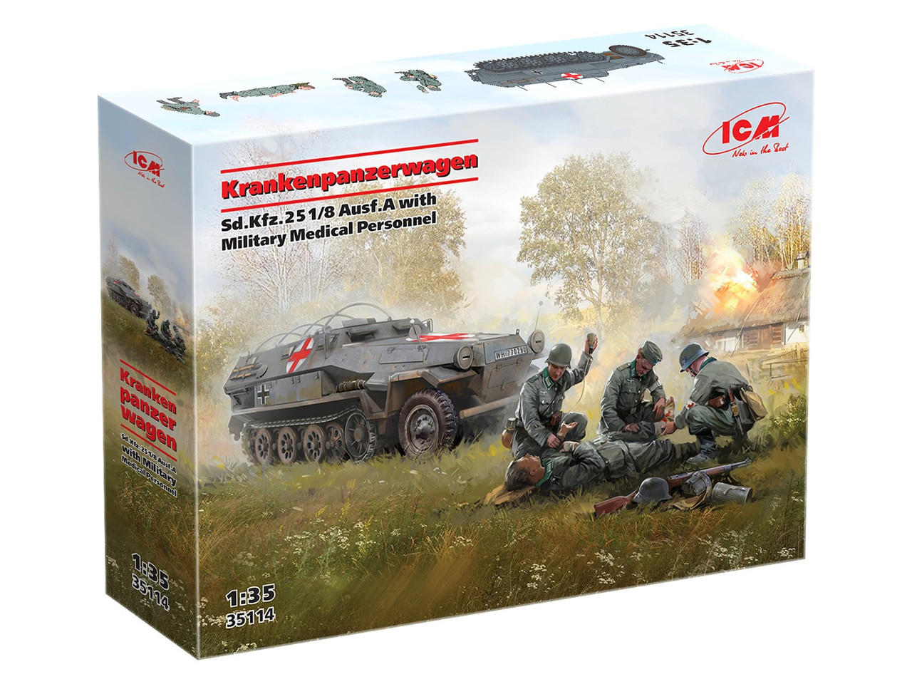 1/35 ICM Krankenpanzerwagen Sd.Kfz.251/8 Ausf.A WWII German