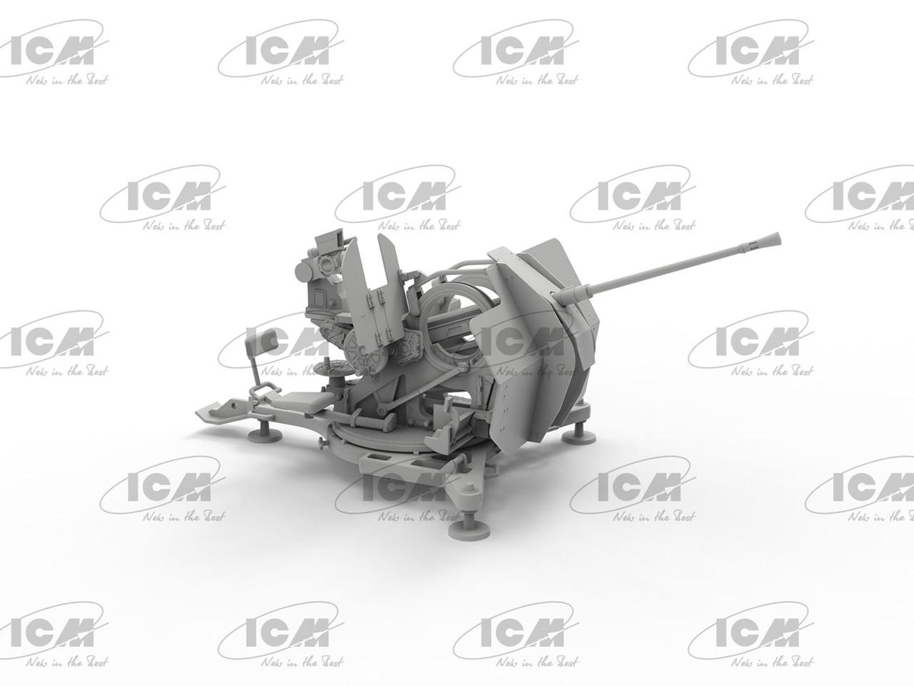 1/35 ICM Flak 38 WWII German AA Gun Plastic Model Kit