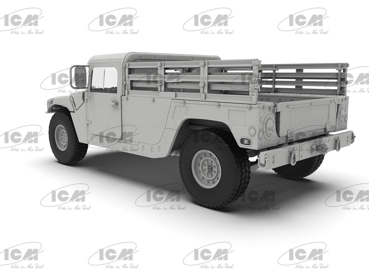 1/35 ICM Humvee M1097A2 Cargo Carrier Plastic Model Kit - Squadron.com