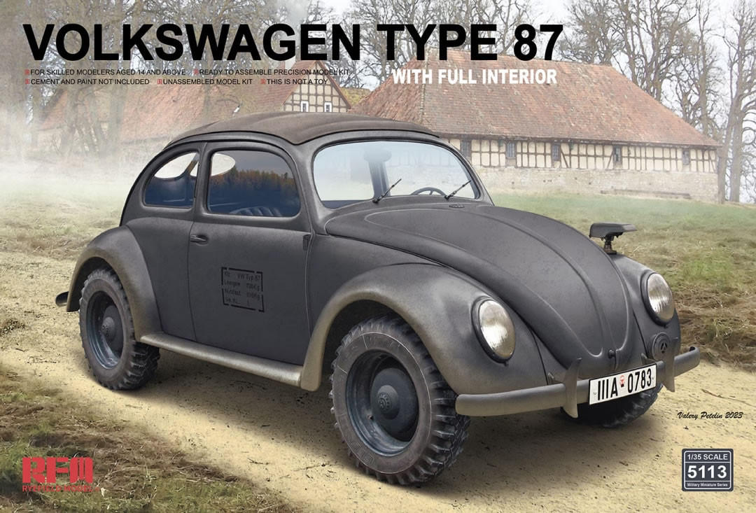 1/35 Ryefield Volkswagen Type 87 w/ Full Interior Plastic Model