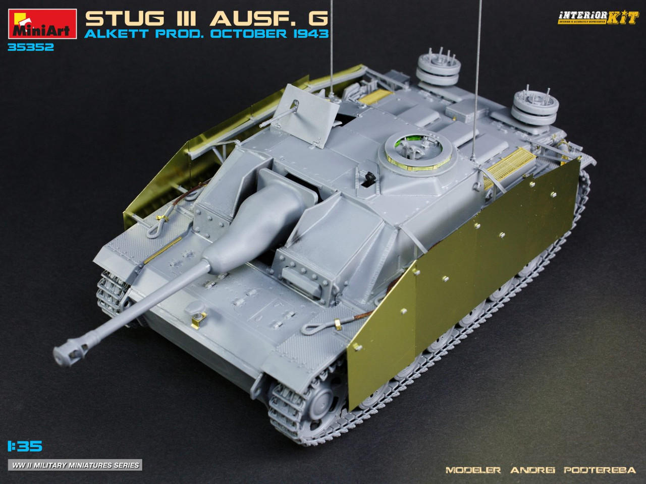 1/35 Miniart STUG III AUSF. G ALKETT PROD. OCTOBER 1943 INTERIOR