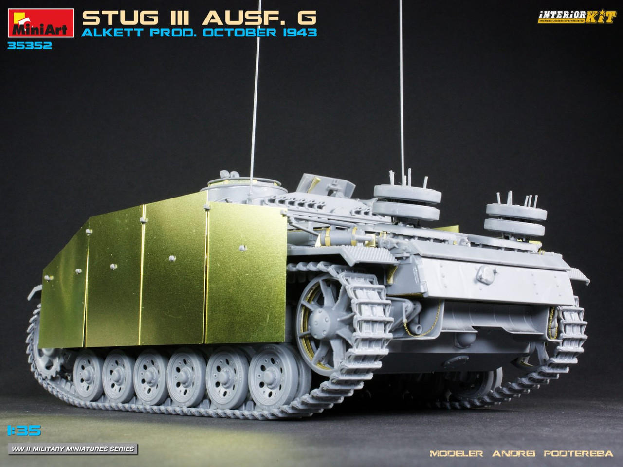 1/35 Miniart STUG III AUSF. G ALKETT PROD. OCTOBER 1943 INTERIOR