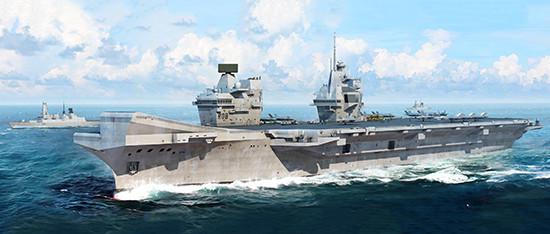 1/700 Trumpeter HMS Queen Elizabeth Aircraft Carrier Plastic Model