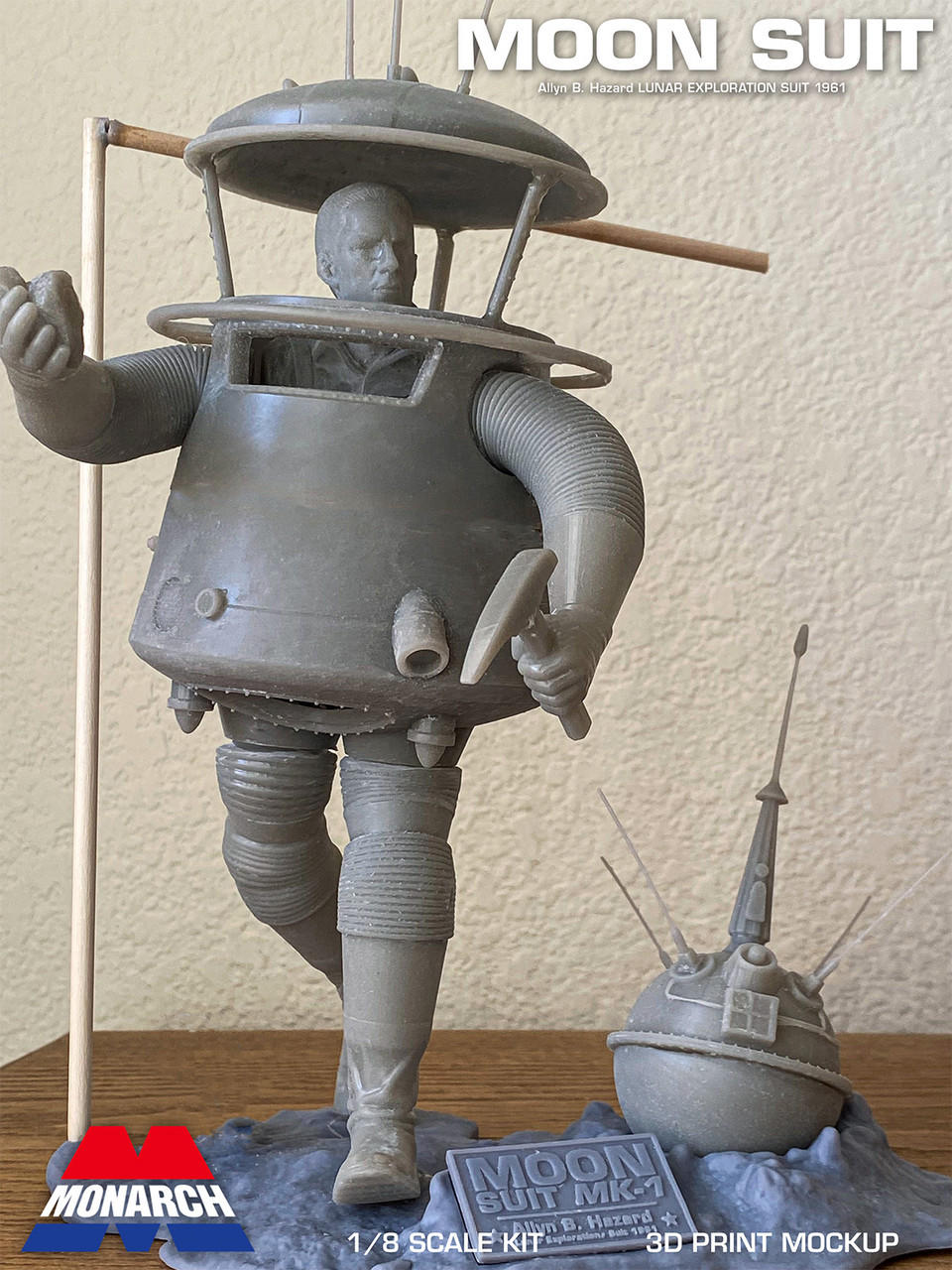 1/8 Monarch Models Moon Suit Plastic Model Kit - Squadron.com