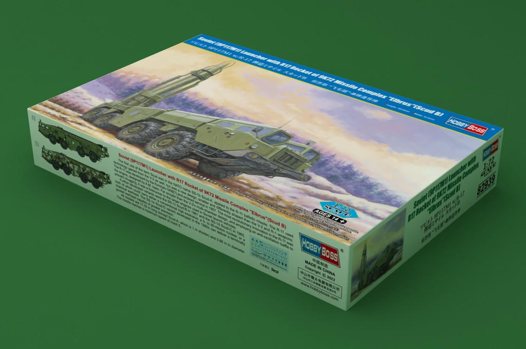 1/72 Hobby Boss Soviet (9P117M1) Launcher with R17 Rocket of 9K72 Missile  Complex 