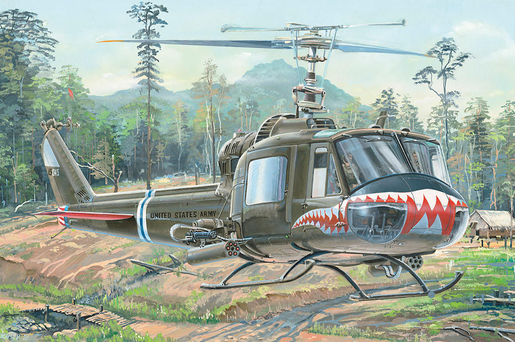 1/18 HU-1C HUEY helicopter