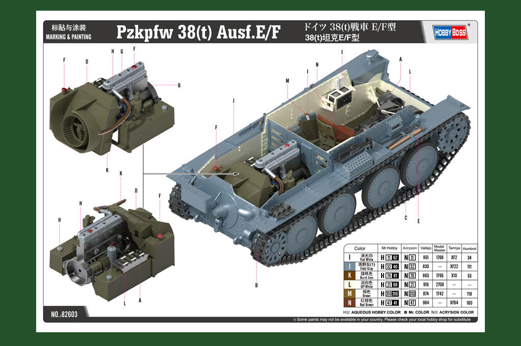 1/16 Hobby Boss Pzkpfw 38(t) Ausf.E/F - Squadron.com