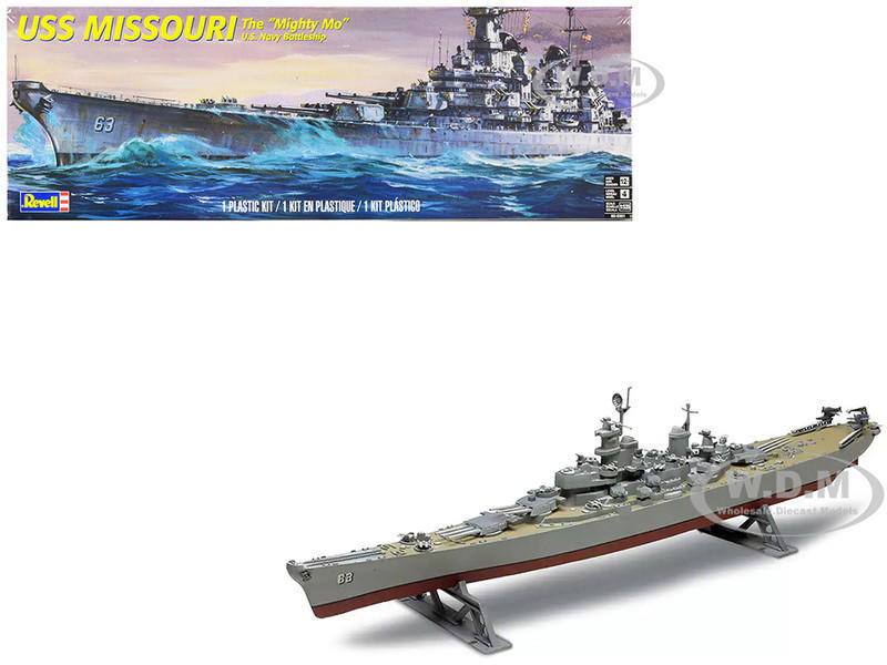 1/535 Revell USS Missouri Battleship Plastic Model Kit - 0301