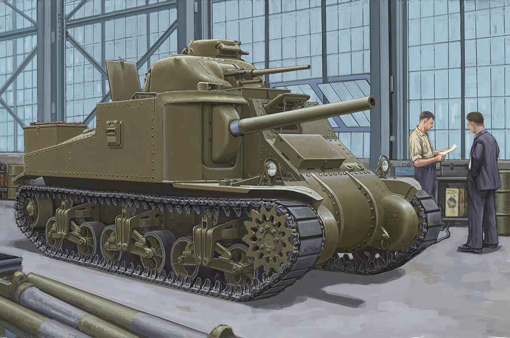 On court Tank Mサイズ　新品未使用 1/35 I Love Kit M3A4 Medium Tank - Squadron.com