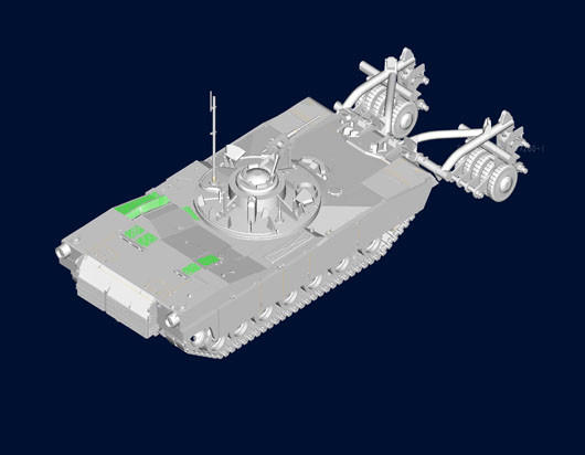 1/72 Trumpeter M1 Panther II Mine clearing Tank - Squadron.com