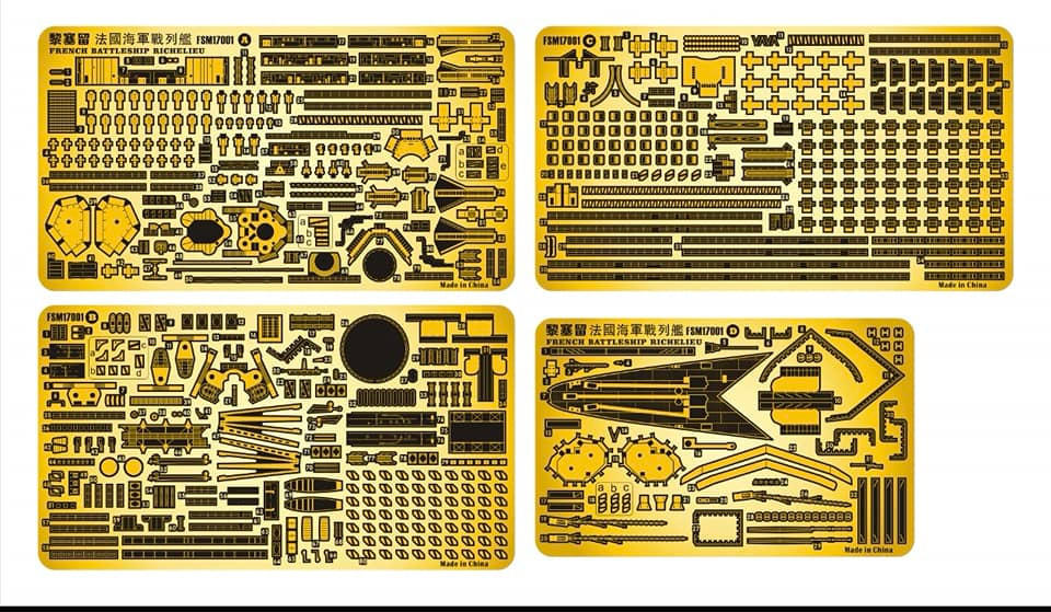 1/700 Five Star Master French Navy Richelieu Battleship 1943