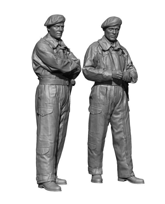 1/48 H3 Models WWII British Tank crew set - Squadron.com