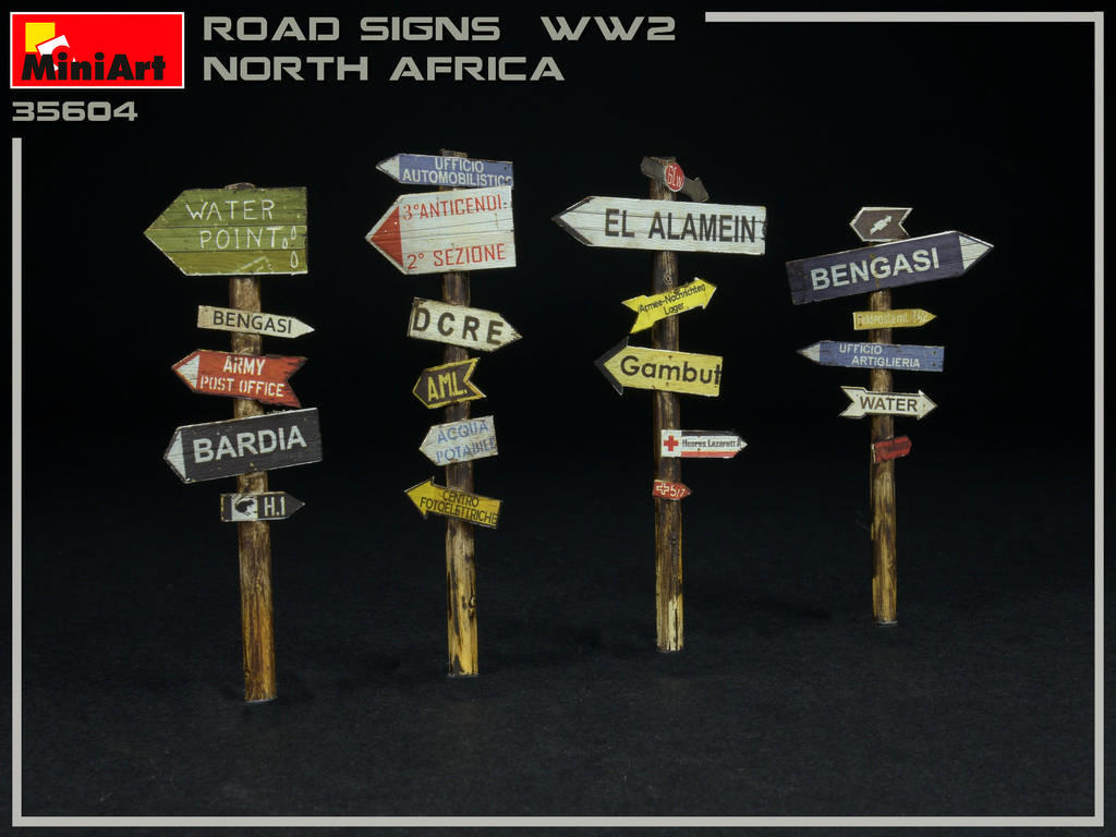 1/35 Miniart Road Signs WWII (N.Africa) - Squadron.com
