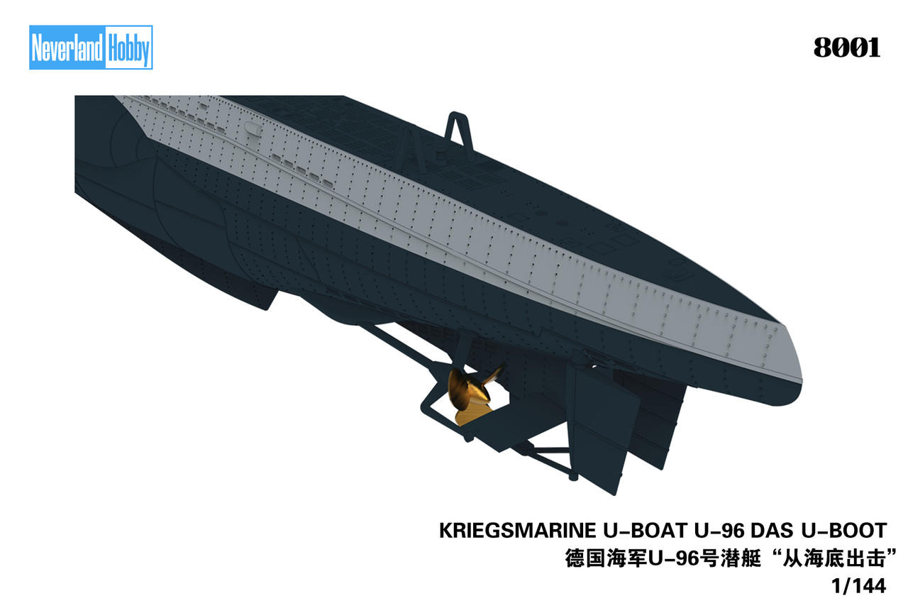 1/144 Neverland Hobby DKM U-96 Type VIIC U-Boat Submarine