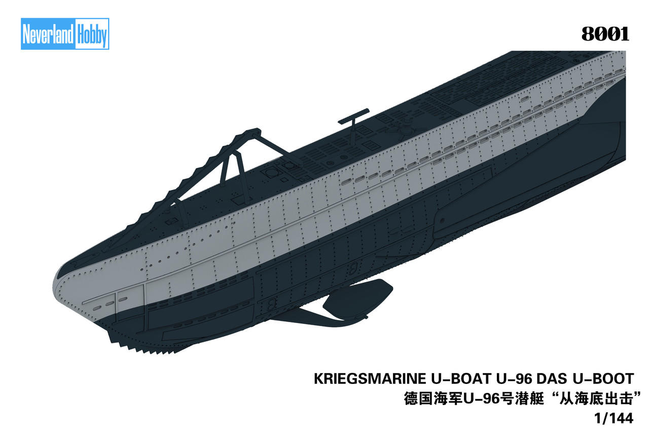 1/144 Neverland Hobby DKM U-96 Type VIIC U-Boat Submarine