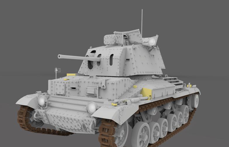 1/35 Gecko Models Kreuzer Panzerkampfwagen Mk.II 742(e) (A