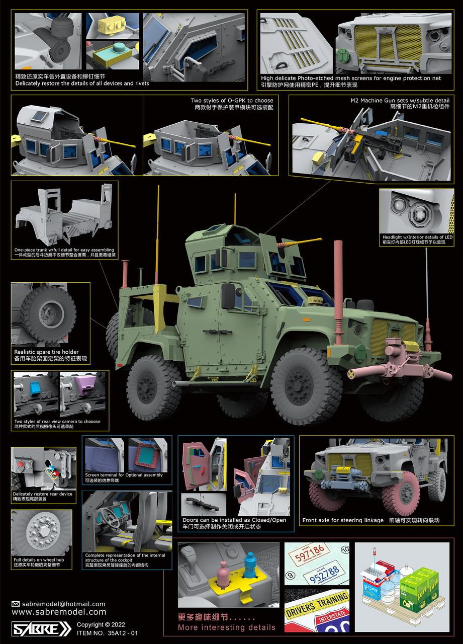 1/35 Sabre Model JLTV M1278 HEAVY GUNS CARRIER Premium Edition