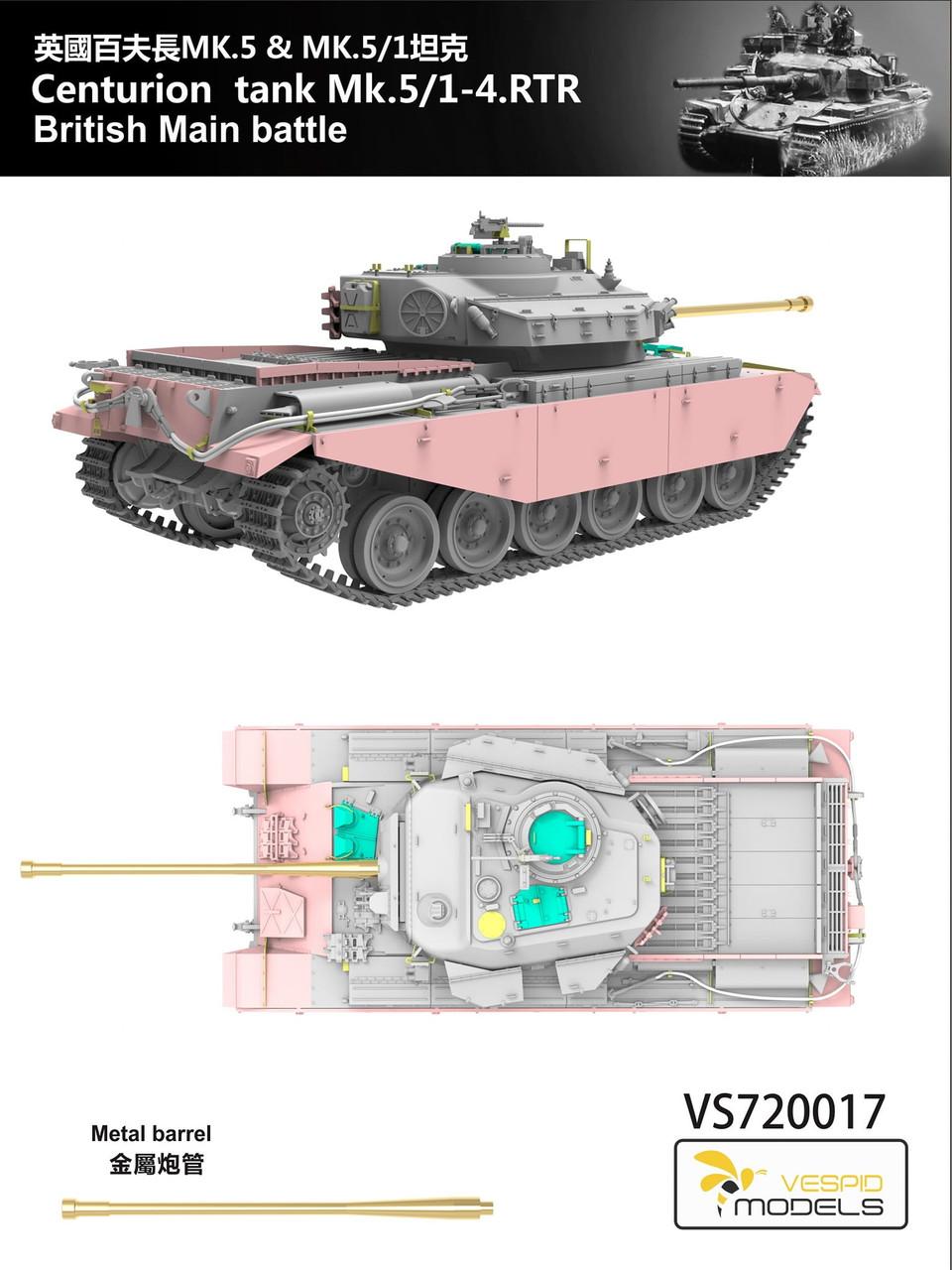 1/72 Vespid Centurion Tank Mk.5/1-4.RTR - Squadron.com