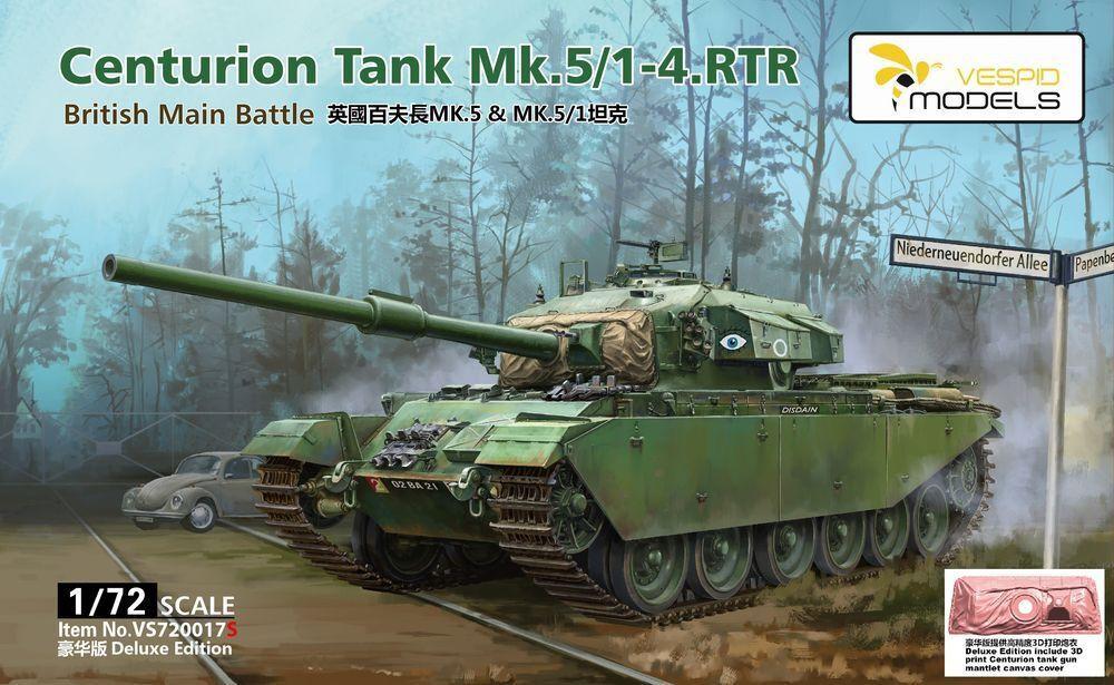 1/72 Vespid Centurion Tank Mk.5/1-4.RTR British Main Battle