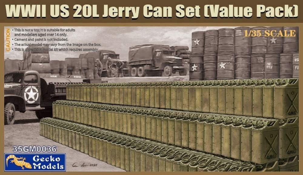 1/35 Gecko Models WWII US 20L Jerry Can Set[Value Pack} - Squadron.com