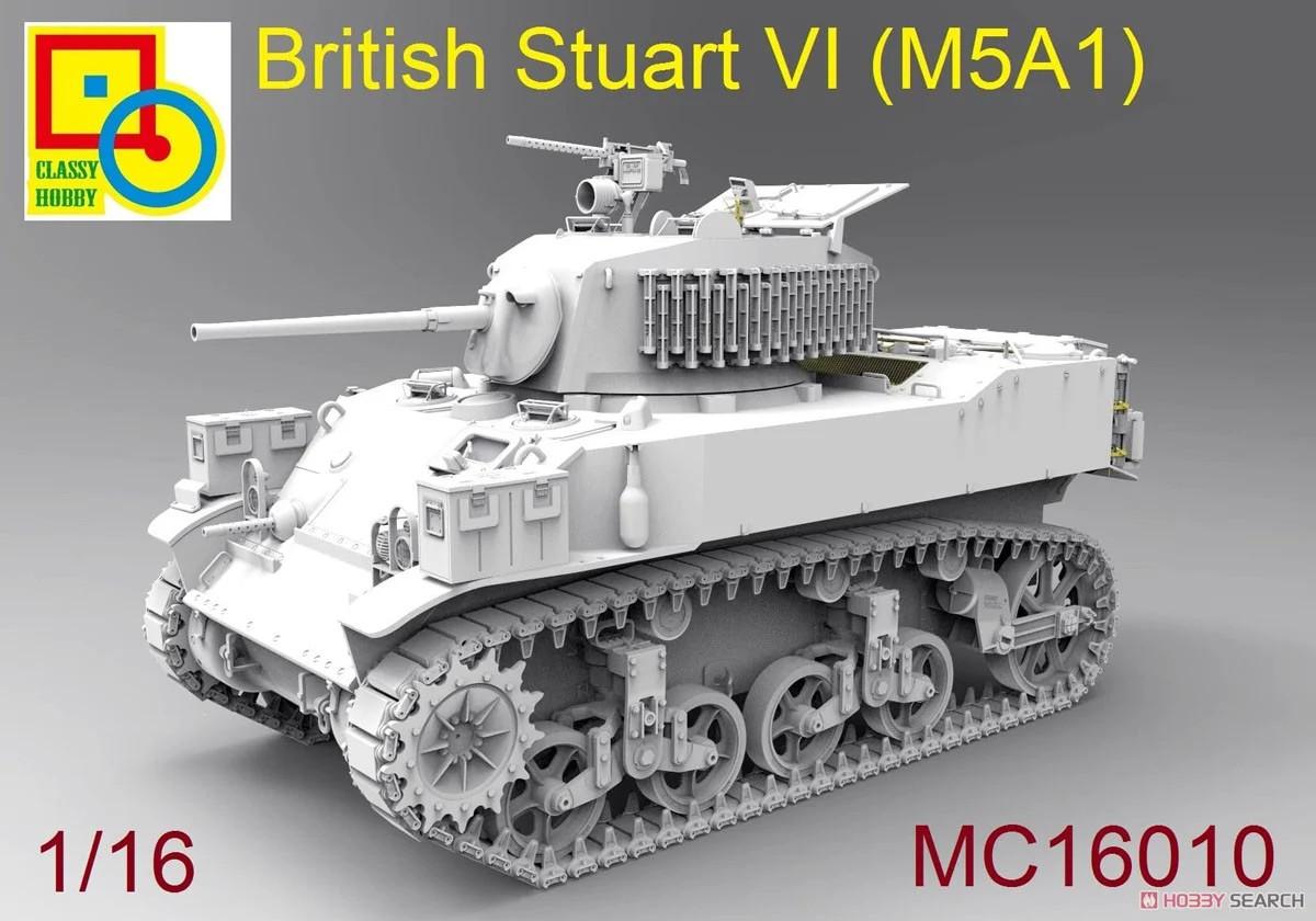 1/16 Classy Hobby British M5A1 Stuart VI Plastic Model Kit