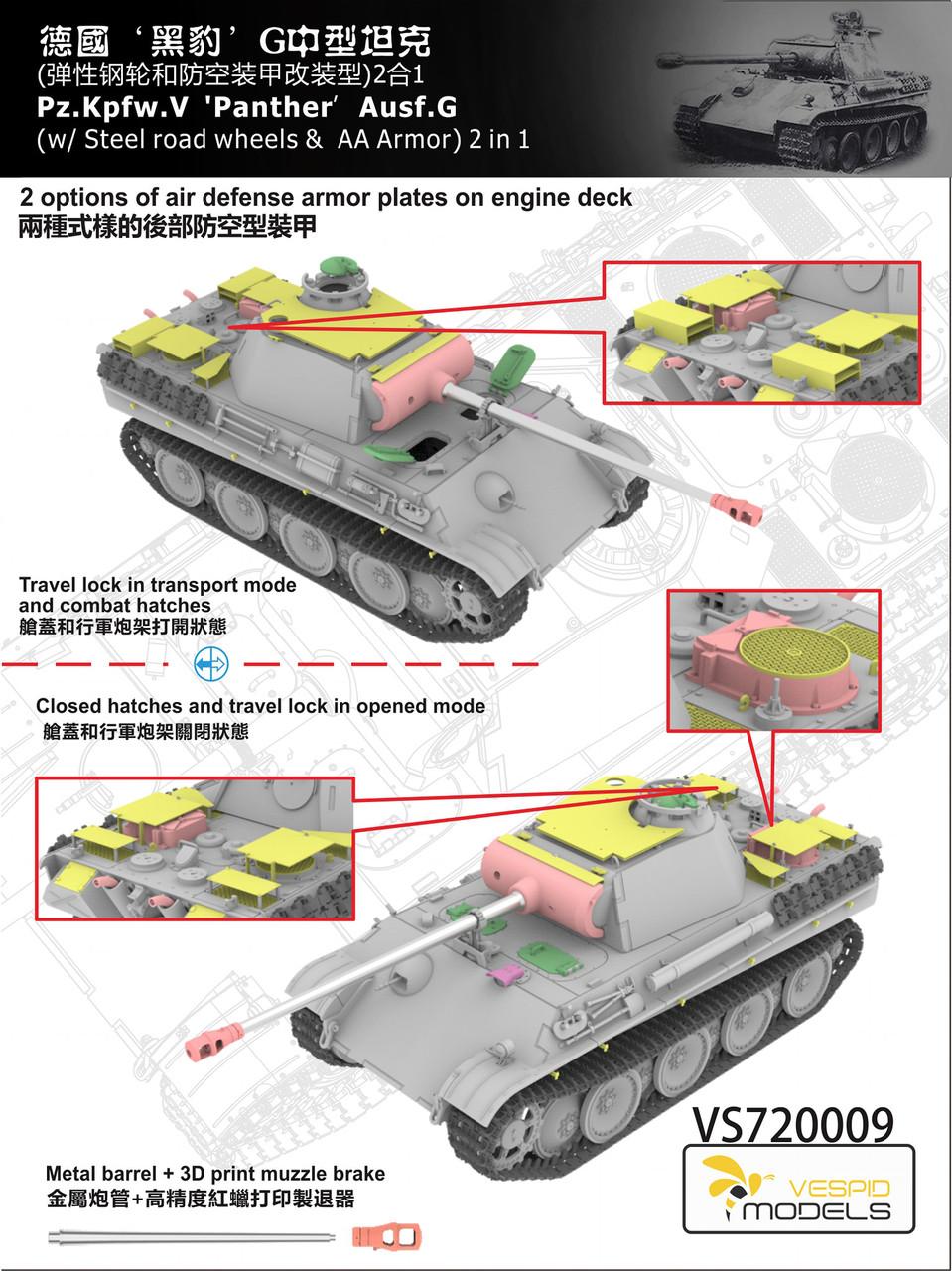 1/72 Vespid Pz.Kpfw.V Panther Ausf.G Model - Squadron.com