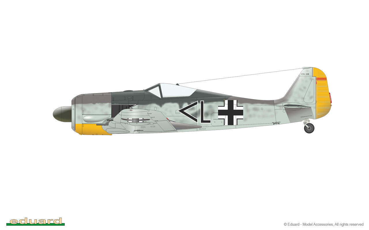 1/48 Eduard Fw 190A-2 EDUARD-PROFIPACK Plastic Model Kit