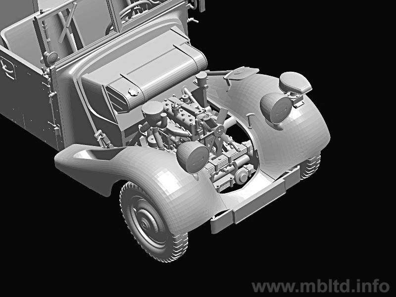 1/35 Master Box Sd.Kfz. 2 Type 170VK, German military radio car