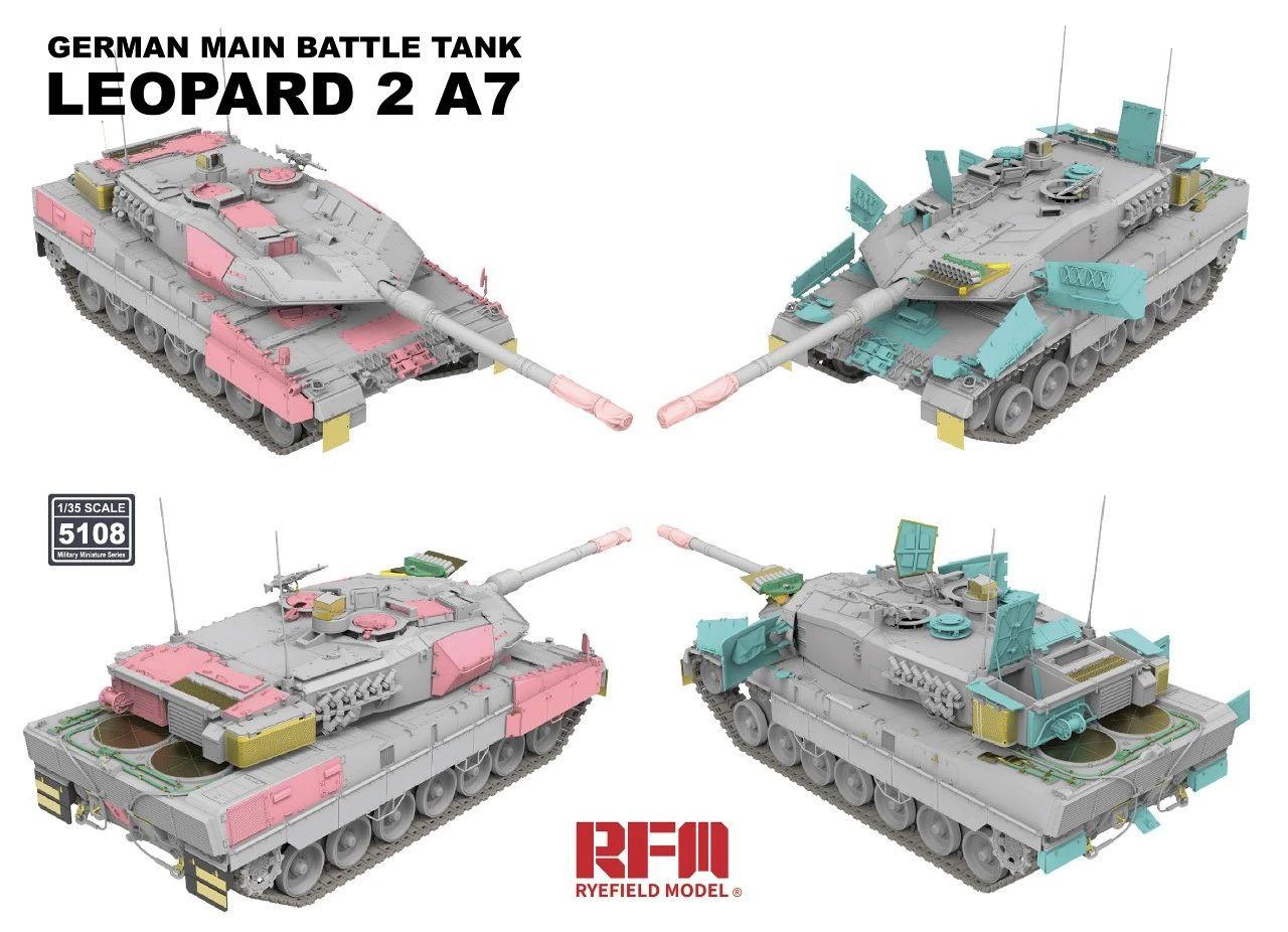 1/35 Ryefield GERMAN LEOPARD 2A7 MAIN BATTLE TANK - Squadron.com