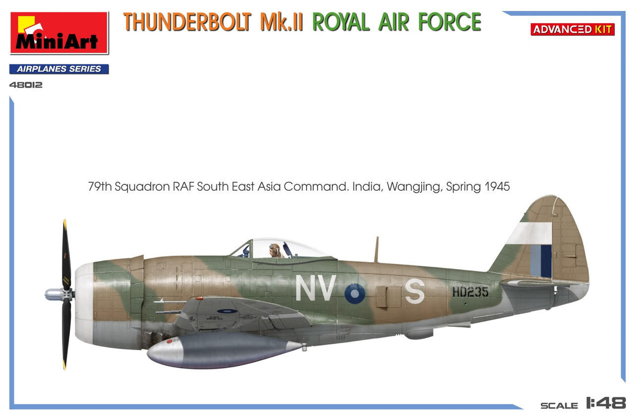 1/48 Miniart Thunderbolt Mk.II Royal Air Force Advanced Kit