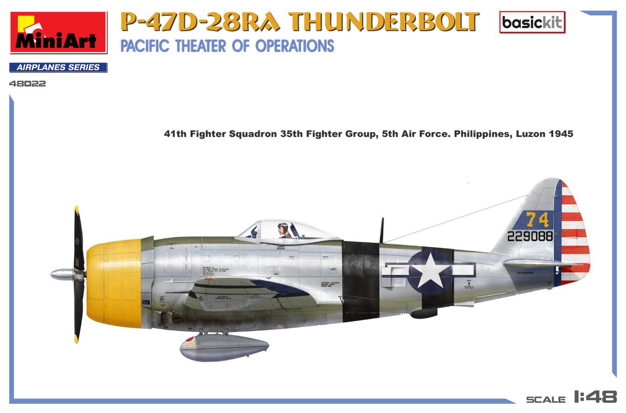 1/48 Miniart P-47D-28RA Thunderbolt Pacific Theater - PLASTIC