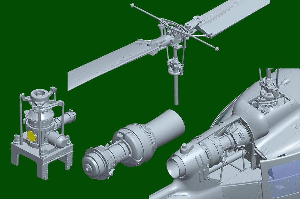 Maquette hélicoptère : UH-1B Huey - Italeri - Rue des Maquettes