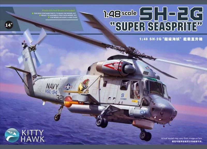 キティホークモデル 1/48 アメリカ海軍 カマン SH-2G スーパーシースプライト プラモデル KITKH80126 dwos6rj 1/48 Kitty Hawk SH-2G Seasprite Plastic Model Kit - Squadron.com