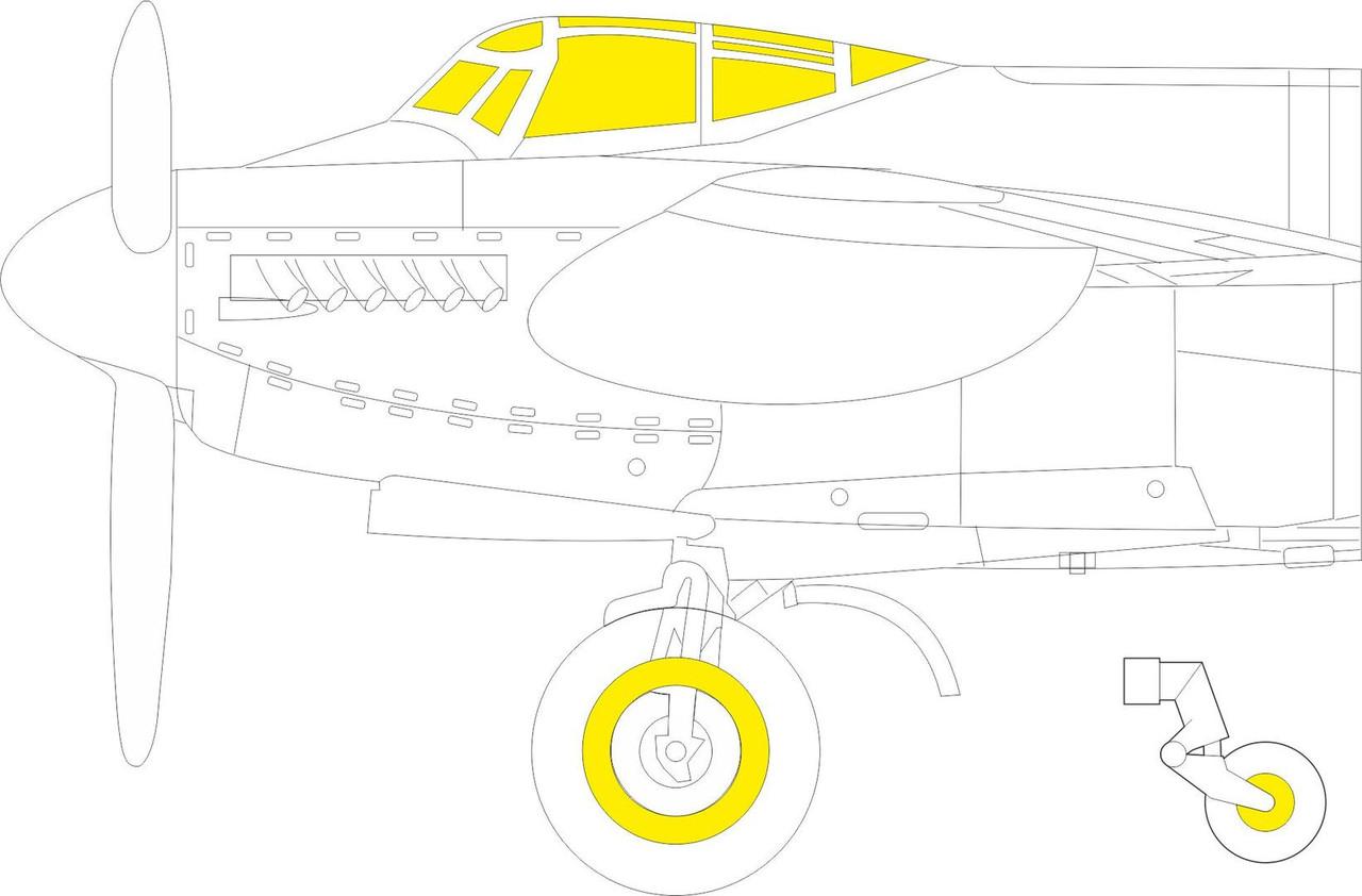 1/48 Eduard Paint Mask for TAMIYA Mosquito B Mk.IV TFace