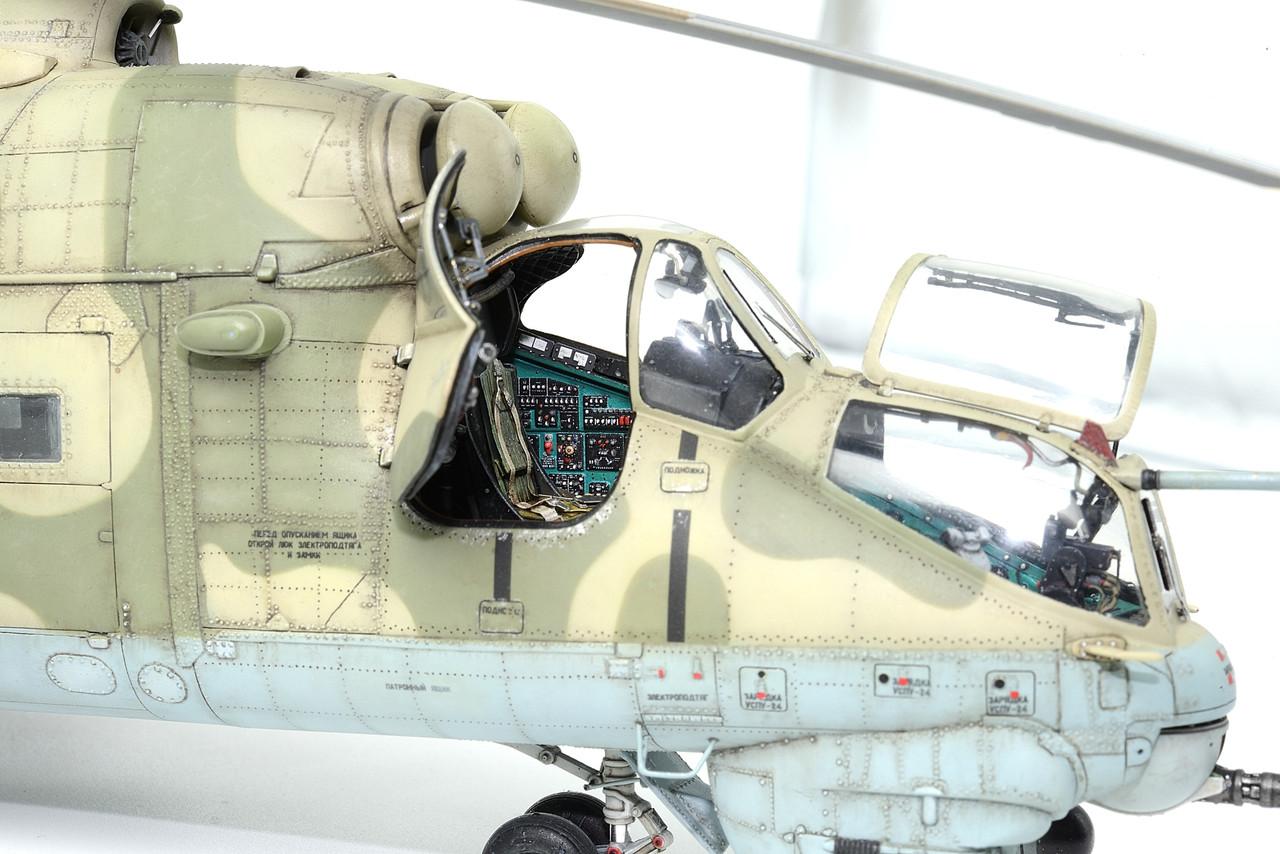 1/48 Eduard Mi-24V positive rivets & surface details for ZVEZDA
