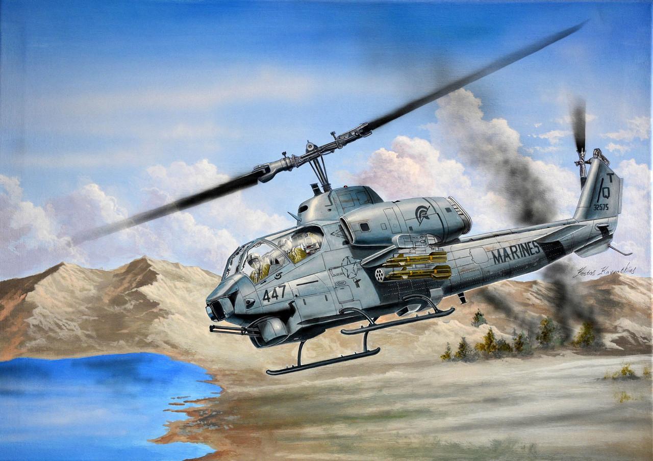 手数料安い 1/35 Kit Model Plastic Cobra Super AH-1W Trumpeter 航空機・ヘリコプター