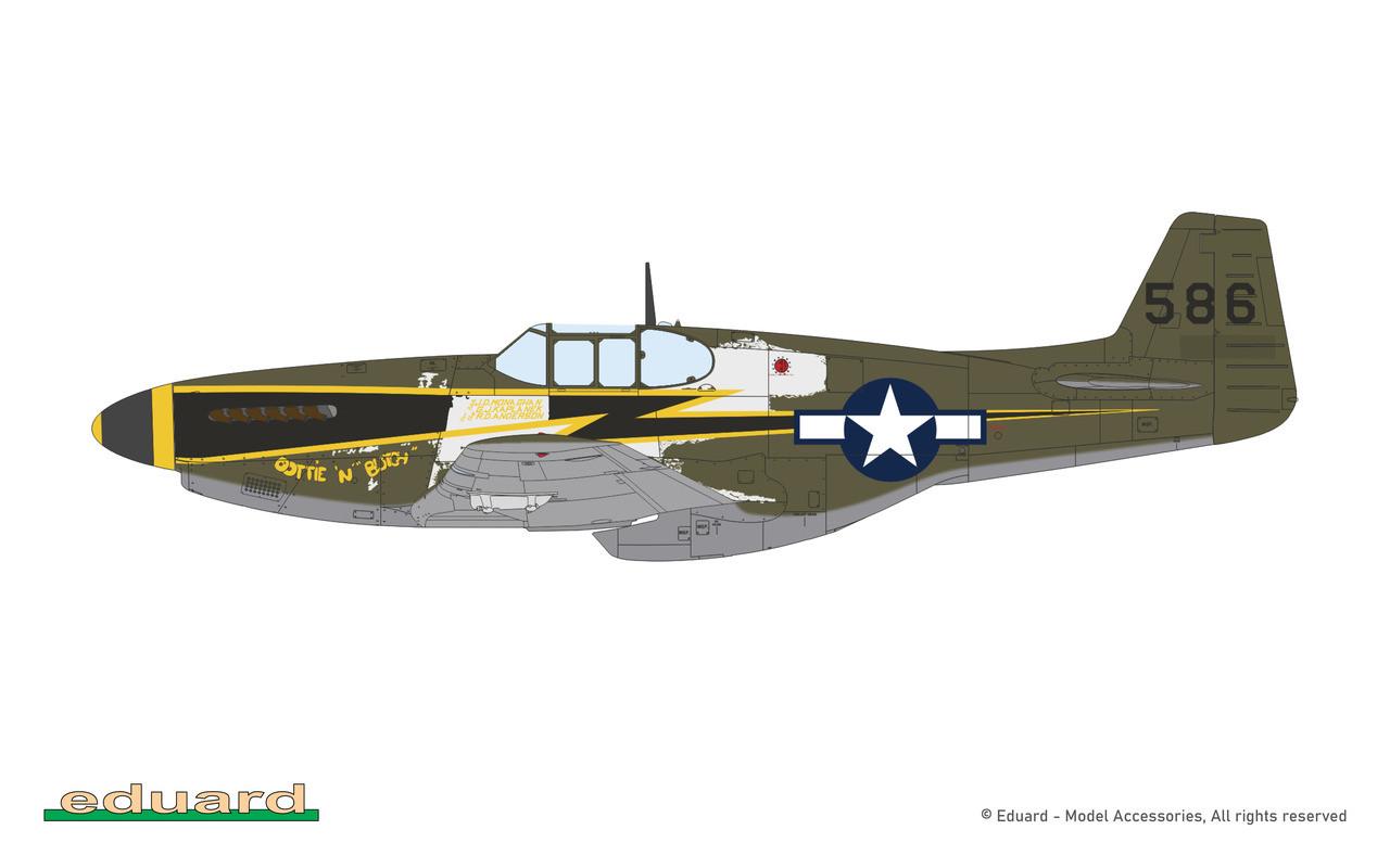 1/48 Eduard P-51B/C Mustang w/ Dorsal Fin Plastic Model Kit